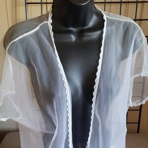 2PC SHEER COAT WITH MATCHING BOY SHORT